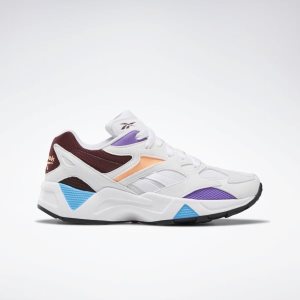 Reebok Aztrek 96 Turnschuhe Damen - Weiß/Bordeaux - DE 894-XST